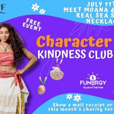 Character Kindness Club with MOANA in the Entertainment Area