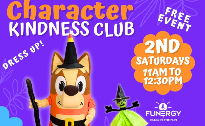 Free October Character Kindness Club w/BINGO the Red Australian Heeler Puppy!